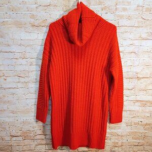 Banana Republic Burnt Orange Cow Neck Knit Dress Size M